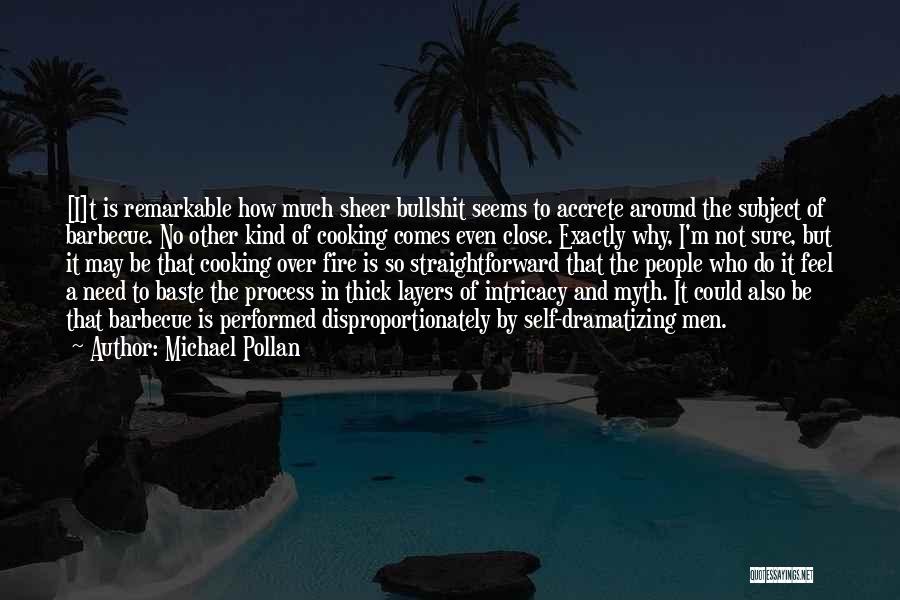 Michael Pollan Quotes: [i]t Is Remarkable How Much Sheer Bullshit Seems To Accrete Around The Subject Of Barbecue. No Other Kind Of Cooking