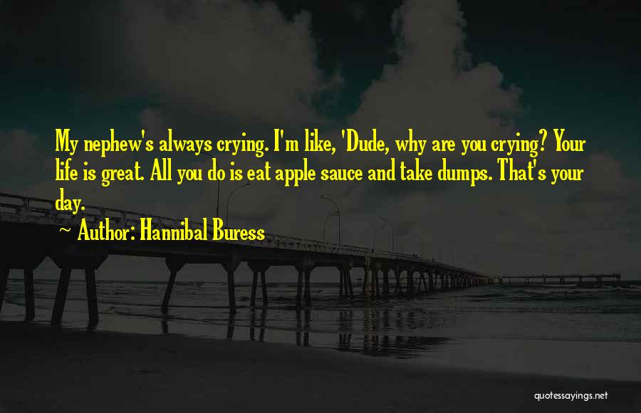 Hannibal Buress Quotes: My Nephew's Always Crying. I'm Like, 'dude, Why Are You Crying? Your Life Is Great. All You Do Is Eat