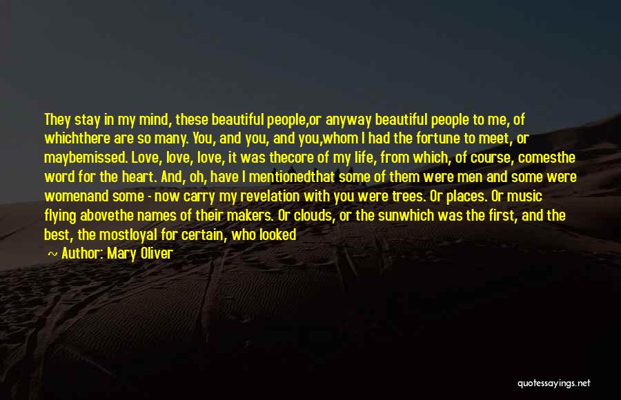 Mary Oliver Quotes: They Stay In My Mind, These Beautiful People,or Anyway Beautiful People To Me, Of Whichthere Are So Many. You, And