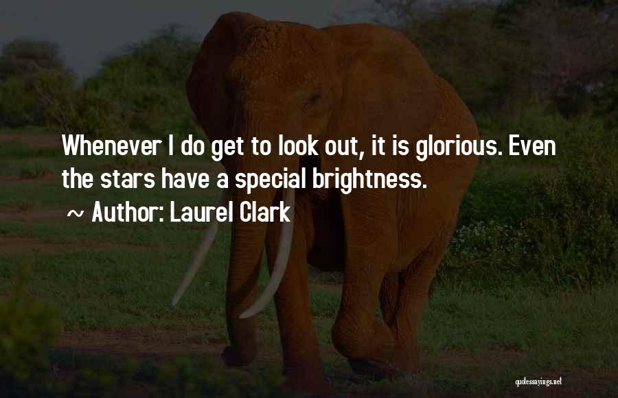 Laurel Clark Quotes: Whenever I Do Get To Look Out, It Is Glorious. Even The Stars Have A Special Brightness.