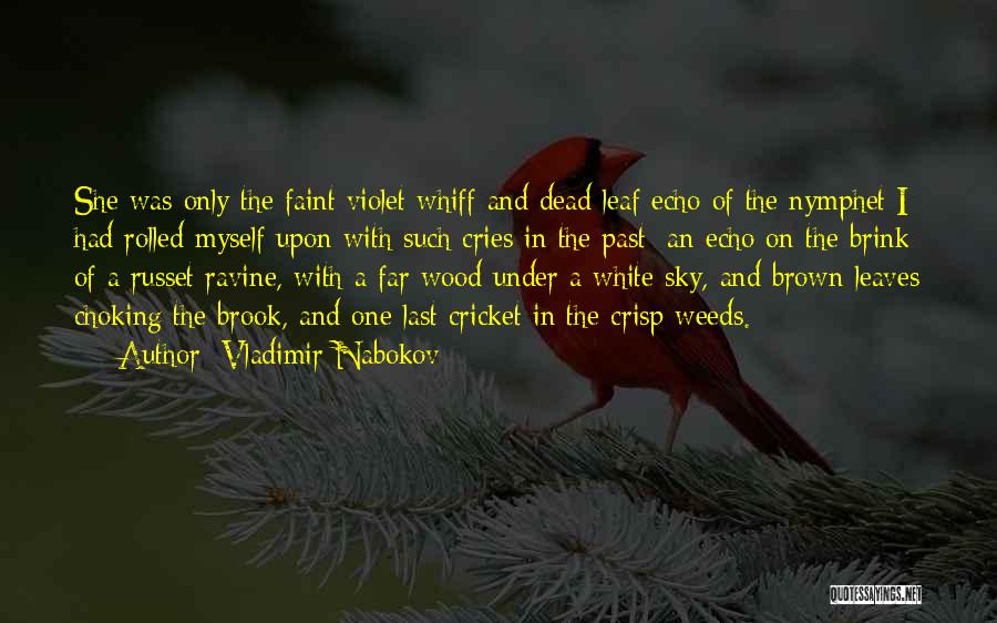 Vladimir Nabokov Quotes: She Was Only The Faint Violet Whiff And Dead Leaf Echo Of The Nymphet I Had Rolled Myself Upon With