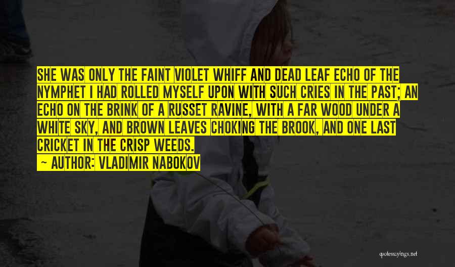 Vladimir Nabokov Quotes: She Was Only The Faint Violet Whiff And Dead Leaf Echo Of The Nymphet I Had Rolled Myself Upon With