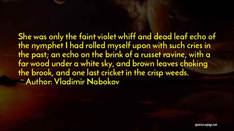 Vladimir Nabokov Quotes: She Was Only The Faint Violet Whiff And Dead Leaf Echo Of The Nymphet I Had Rolled Myself Upon With