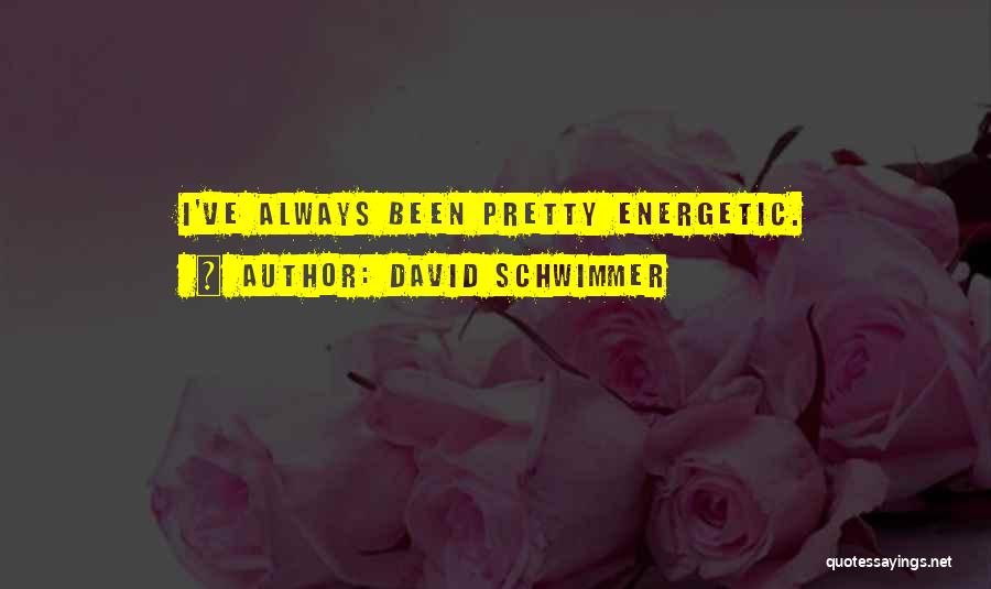 David Schwimmer Quotes: I've Always Been Pretty Energetic.