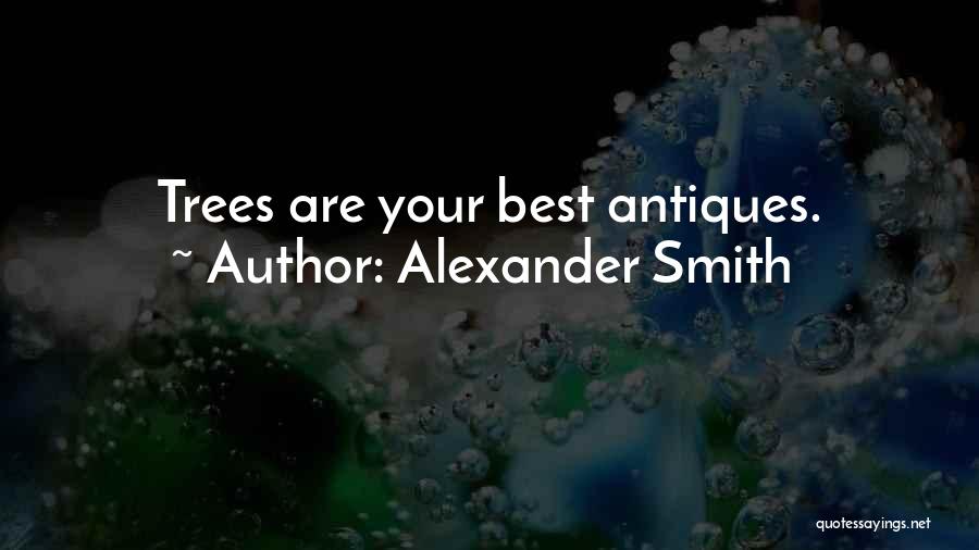 Alexander Smith Quotes: Trees Are Your Best Antiques.