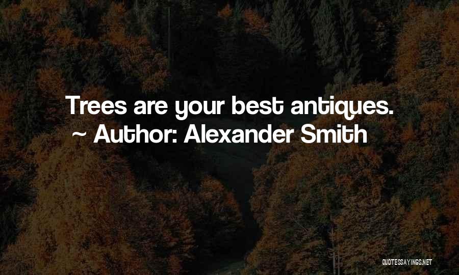 Alexander Smith Quotes: Trees Are Your Best Antiques.