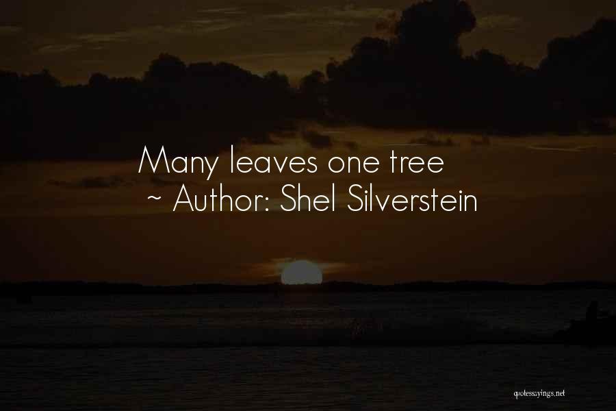 Shel Silverstein Quotes: Many Leaves One Tree