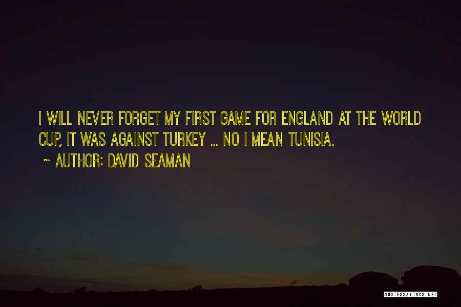 David Seaman Quotes: I Will Never Forget My First Game For England At The World Cup, It Was Against Turkey ... No I