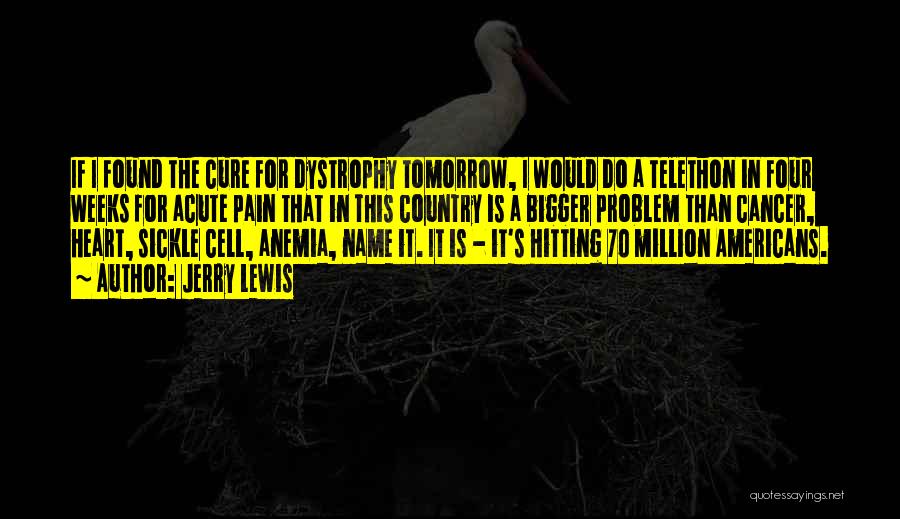 Jerry Lewis Quotes: If I Found The Cure For Dystrophy Tomorrow, I Would Do A Telethon In Four Weeks For Acute Pain That