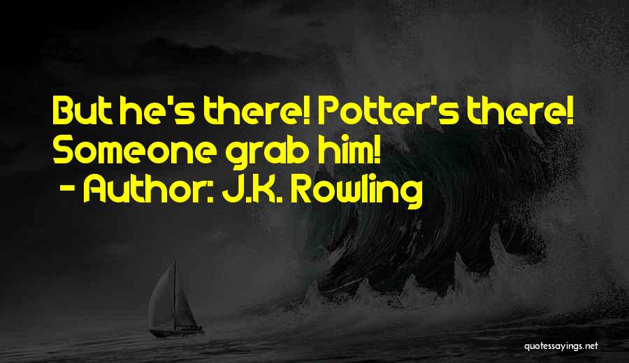 J.K. Rowling Quotes: But He's There! Potter's There! Someone Grab Him!