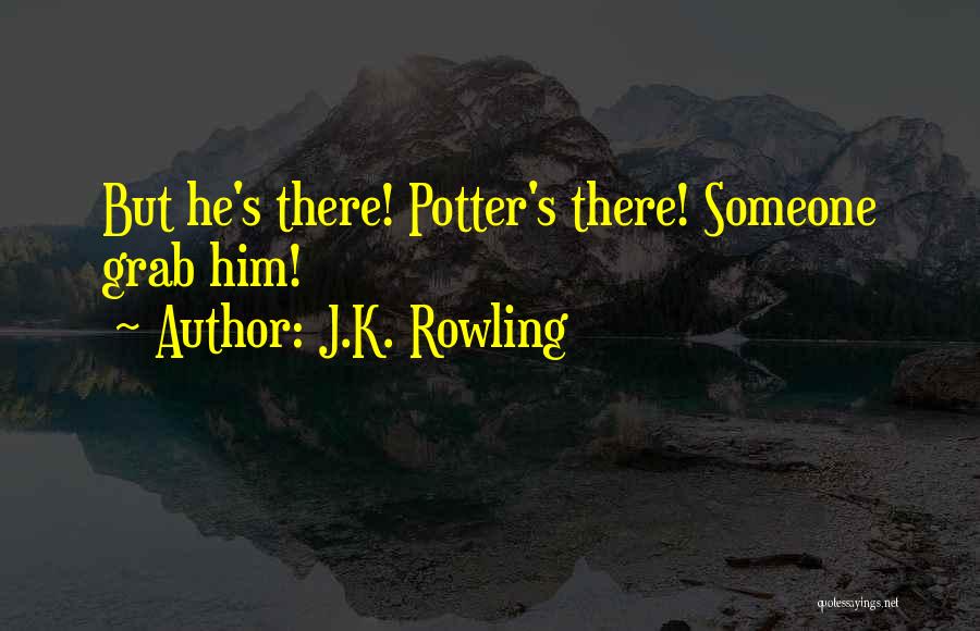 J.K. Rowling Quotes: But He's There! Potter's There! Someone Grab Him!