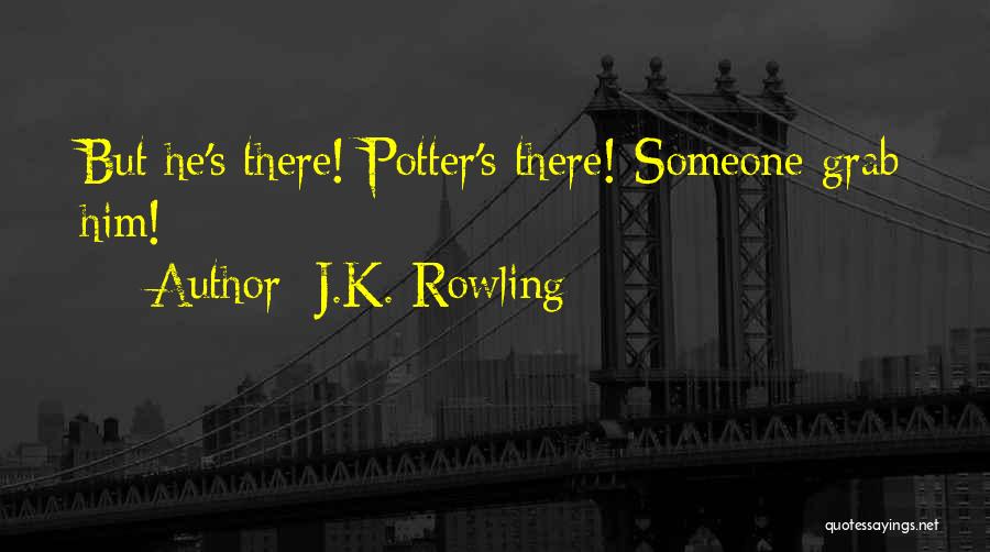 J.K. Rowling Quotes: But He's There! Potter's There! Someone Grab Him!