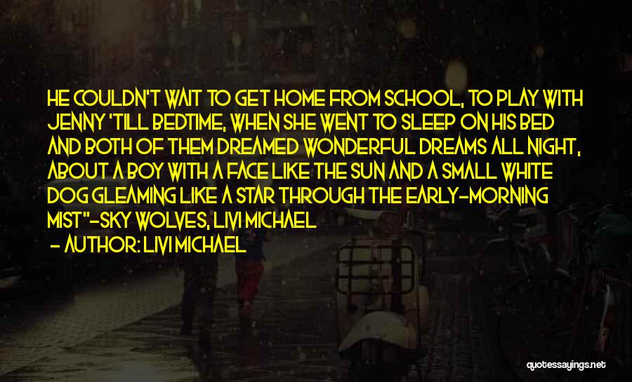 Livi Michael Quotes: He Couldn't Wait To Get Home From School, To Play With Jenny 'till Bedtime, When She Went To Sleep On