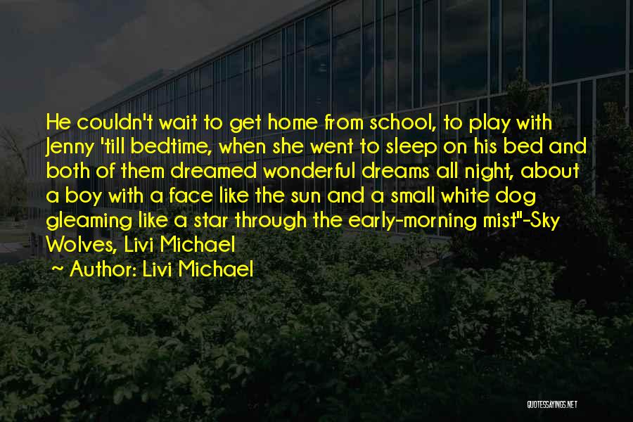 Livi Michael Quotes: He Couldn't Wait To Get Home From School, To Play With Jenny 'till Bedtime, When She Went To Sleep On