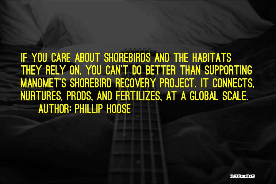 Phillip Hoose Quotes: If You Care About Shorebirds And The Habitats They Rely On, You Can't Do Better Than Supporting Manomet's Shorebird Recovery
