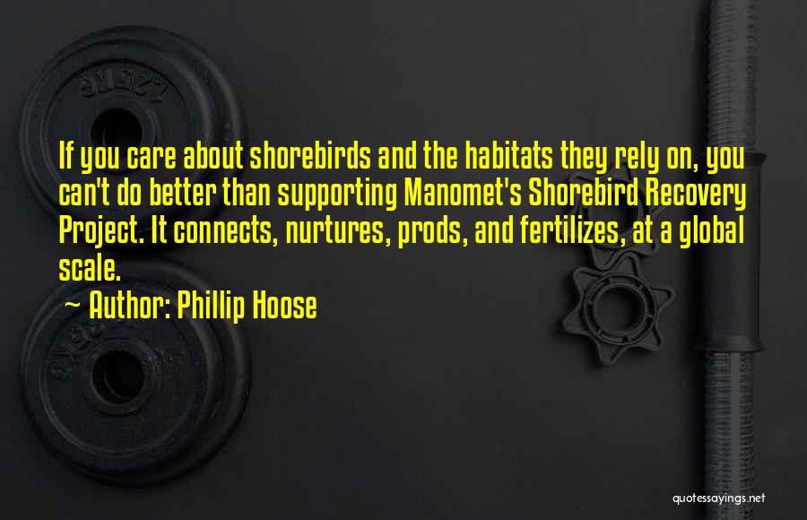 Phillip Hoose Quotes: If You Care About Shorebirds And The Habitats They Rely On, You Can't Do Better Than Supporting Manomet's Shorebird Recovery