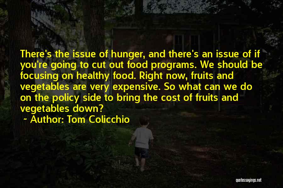 Tom Colicchio Quotes: There's The Issue Of Hunger, And There's An Issue Of If You're Going To Cut Out Food Programs. We Should