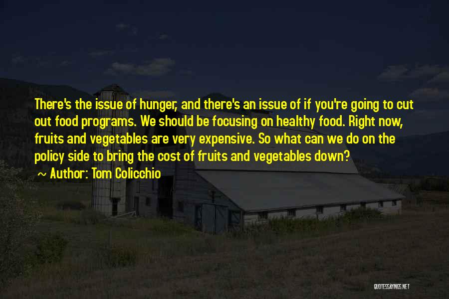 Tom Colicchio Quotes: There's The Issue Of Hunger, And There's An Issue Of If You're Going To Cut Out Food Programs. We Should