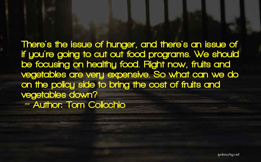 Tom Colicchio Quotes: There's The Issue Of Hunger, And There's An Issue Of If You're Going To Cut Out Food Programs. We Should