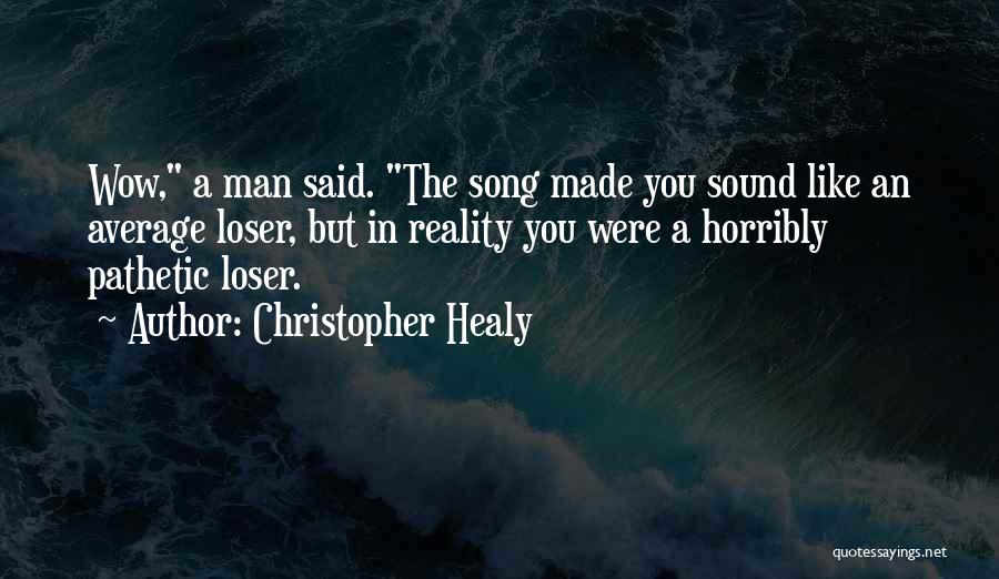 Christopher Healy Quotes: Wow, A Man Said. The Song Made You Sound Like An Average Loser, But In Reality You Were A Horribly