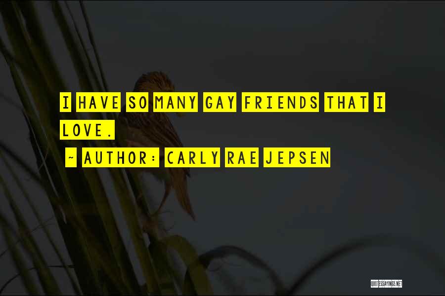 Carly Rae Jepsen Quotes: I Have So Many Gay Friends That I Love.