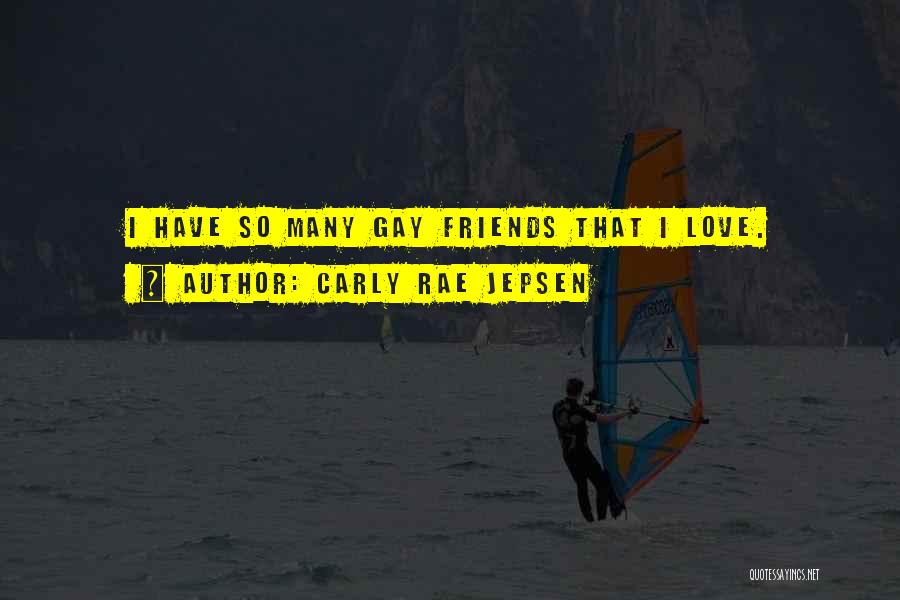 Carly Rae Jepsen Quotes: I Have So Many Gay Friends That I Love.