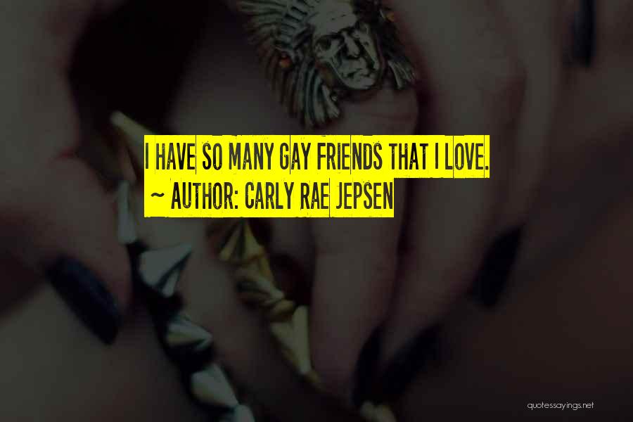 Carly Rae Jepsen Quotes: I Have So Many Gay Friends That I Love.