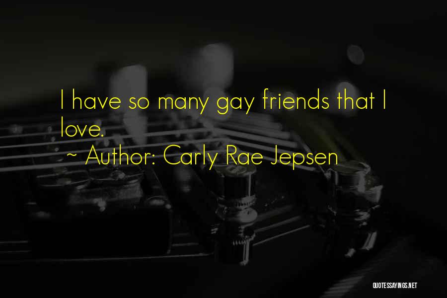 Carly Rae Jepsen Quotes: I Have So Many Gay Friends That I Love.