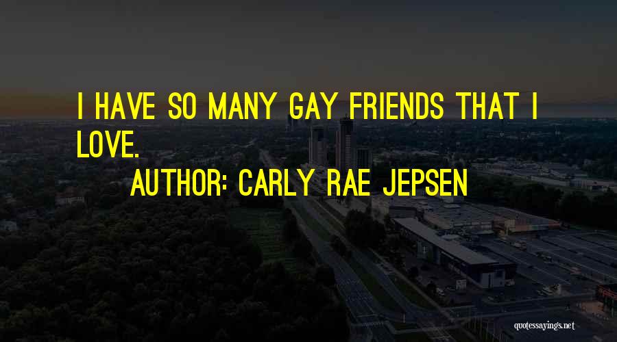 Carly Rae Jepsen Quotes: I Have So Many Gay Friends That I Love.