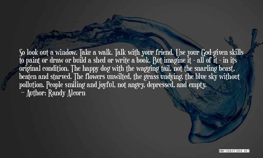 Randy Alcorn Quotes: So Look Out A Window. Take A Walk. Talk With Your Friend. Use Your God-given Skills To Paint Or Draw