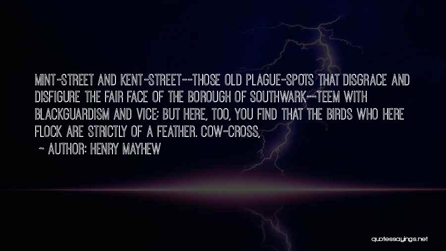 Henry Mayhew Quotes: Mint-street And Kent-street--those Old Plague-spots That Disgrace And Disfigure The Fair Face Of The Borough Of Southwark--teem With Blackguardism And