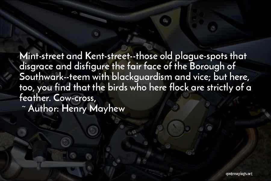 Henry Mayhew Quotes: Mint-street And Kent-street--those Old Plague-spots That Disgrace And Disfigure The Fair Face Of The Borough Of Southwark--teem With Blackguardism And