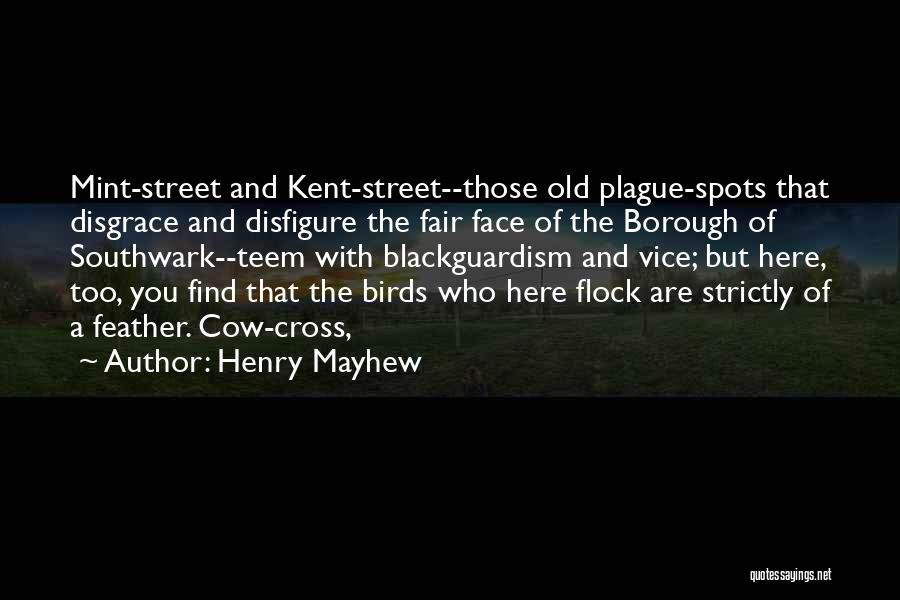 Henry Mayhew Quotes: Mint-street And Kent-street--those Old Plague-spots That Disgrace And Disfigure The Fair Face Of The Borough Of Southwark--teem With Blackguardism And