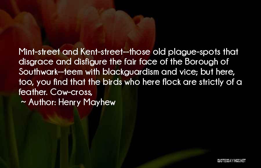 Henry Mayhew Quotes: Mint-street And Kent-street--those Old Plague-spots That Disgrace And Disfigure The Fair Face Of The Borough Of Southwark--teem With Blackguardism And