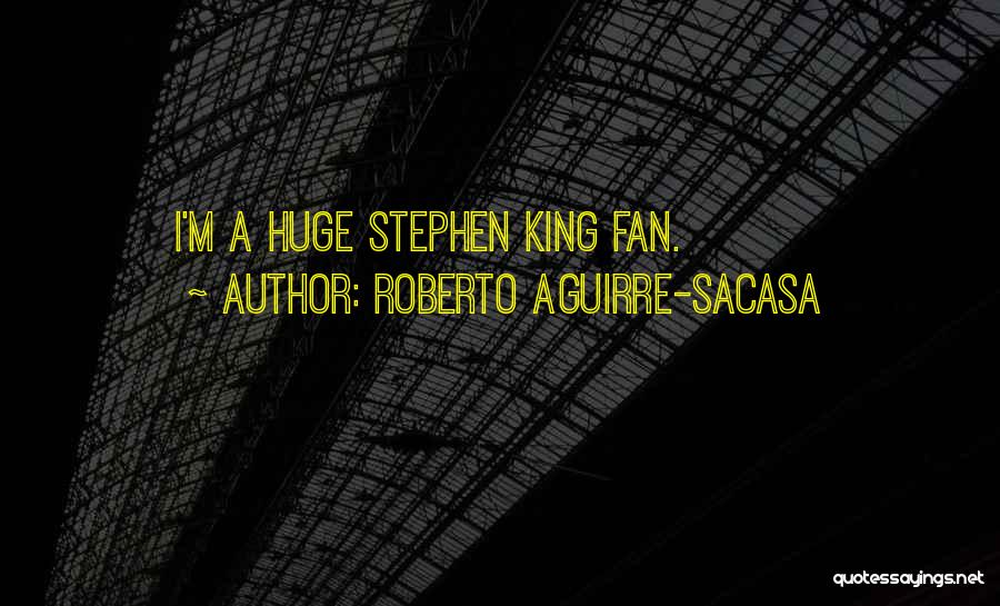 Roberto Aguirre-Sacasa Quotes: I'm A Huge Stephen King Fan.