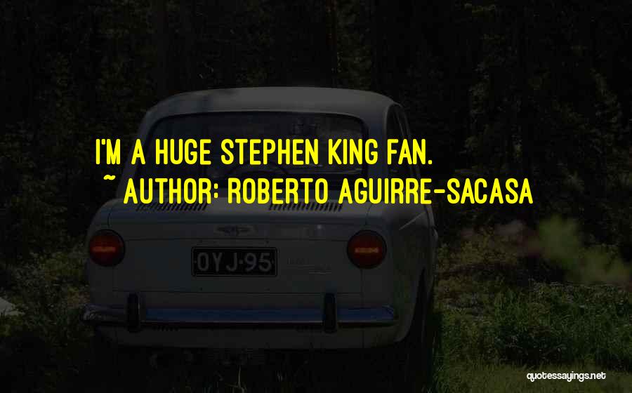 Roberto Aguirre-Sacasa Quotes: I'm A Huge Stephen King Fan.