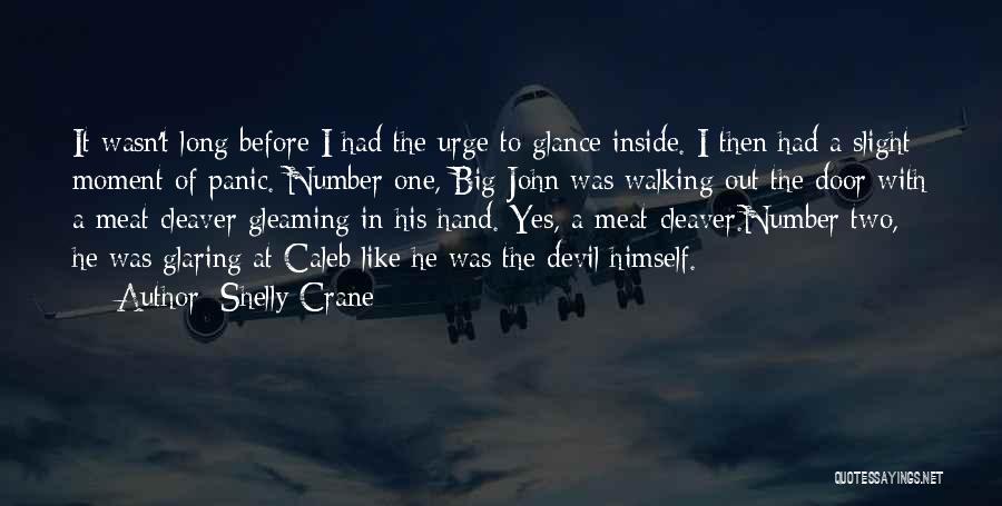 Shelly Crane Quotes: It Wasn't Long Before I Had The Urge To Glance Inside. I Then Had A Slight Moment Of Panic. Number