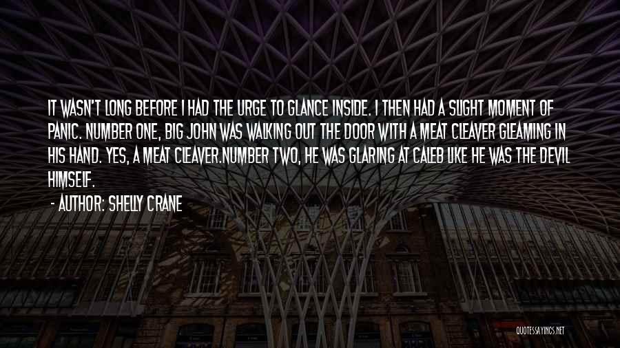 Shelly Crane Quotes: It Wasn't Long Before I Had The Urge To Glance Inside. I Then Had A Slight Moment Of Panic. Number