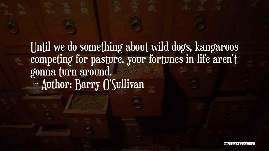 Barry O'Sullivan Quotes: Until We Do Something About Wild Dogs, Kangaroos Competing For Pasture, Your Fortunes In Life Aren't Gonna Turn Around.