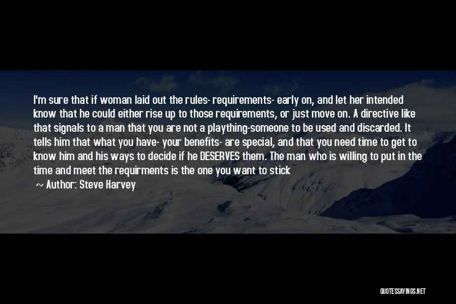 Steve Harvey Quotes: I'm Sure That If Woman Laid Out The Rules- Requirements- Early On, And Let Her Intended Know That He Could