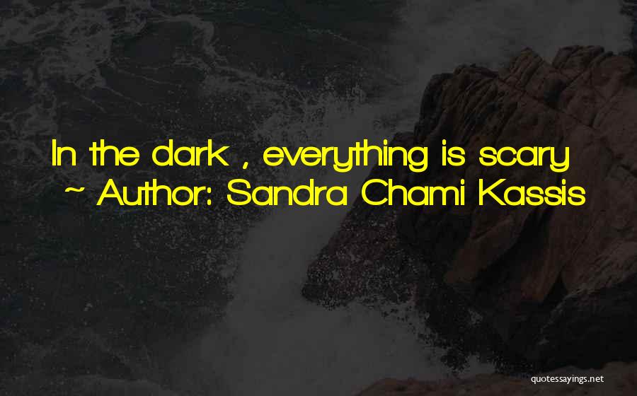 Sandra Chami Kassis Quotes: In The Dark , Everything Is Scary