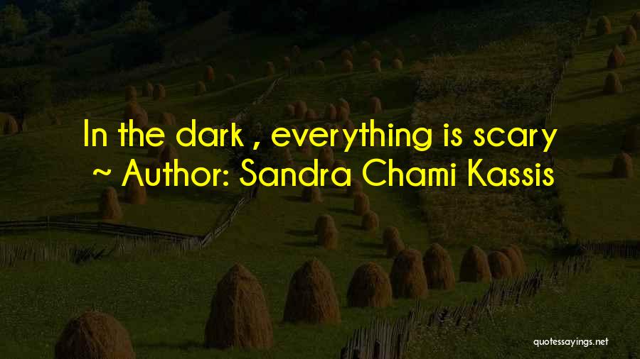 Sandra Chami Kassis Quotes: In The Dark , Everything Is Scary