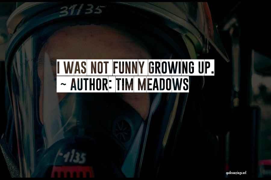 Tim Meadows Quotes: I Was Not Funny Growing Up.