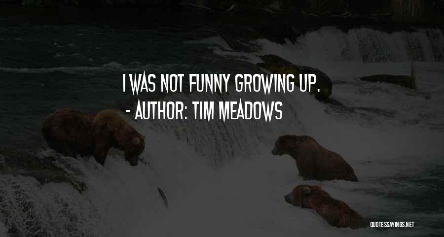 Tim Meadows Quotes: I Was Not Funny Growing Up.