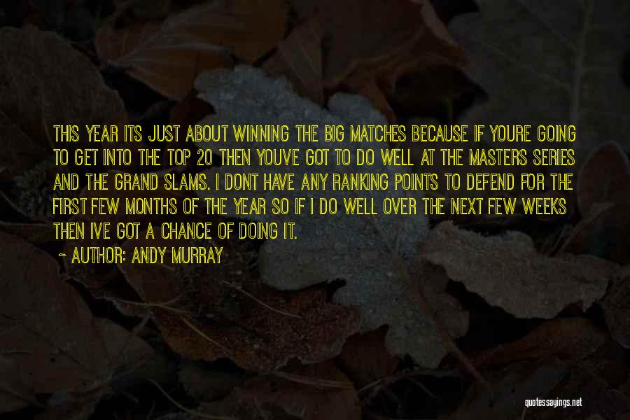 Andy Murray Quotes: This Year Its Just About Winning The Big Matches Because If Youre Going To Get Into The Top 20 Then