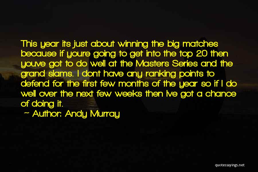 Andy Murray Quotes: This Year Its Just About Winning The Big Matches Because If Youre Going To Get Into The Top 20 Then