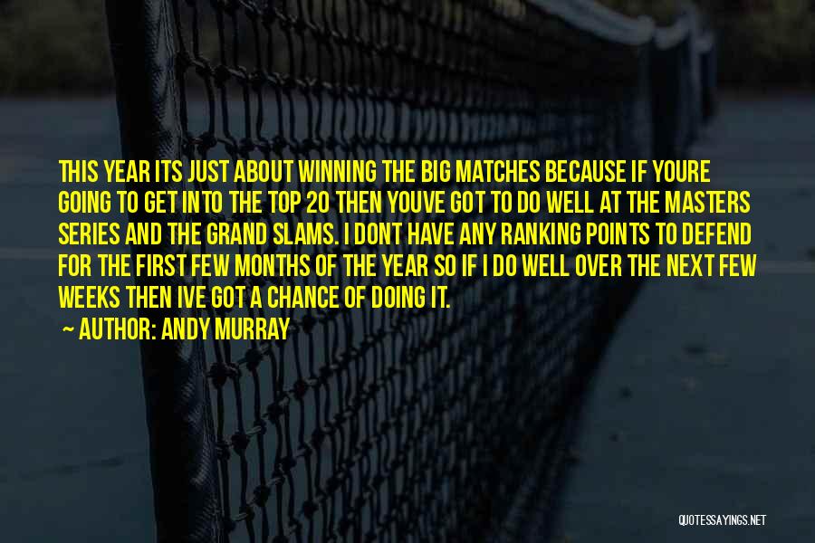 Andy Murray Quotes: This Year Its Just About Winning The Big Matches Because If Youre Going To Get Into The Top 20 Then