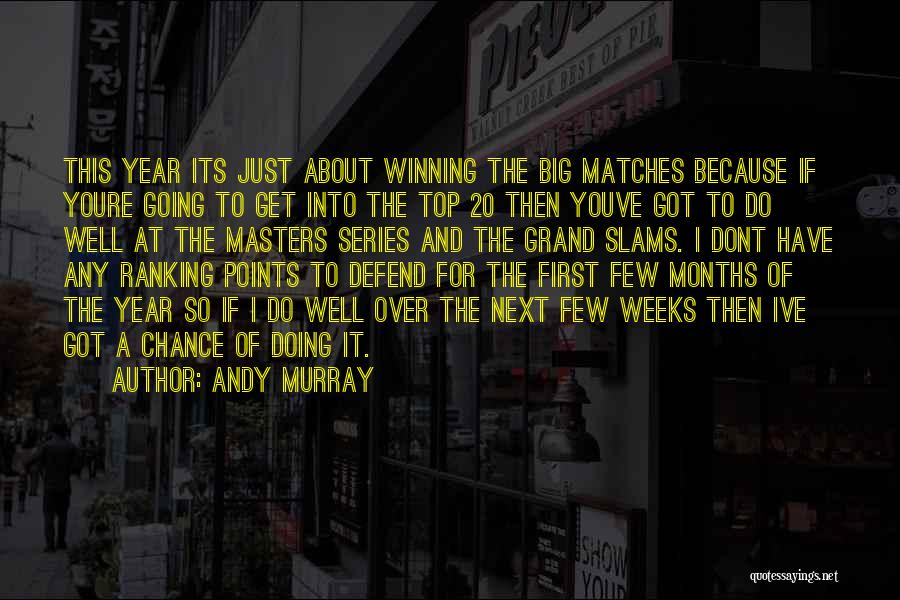 Andy Murray Quotes: This Year Its Just About Winning The Big Matches Because If Youre Going To Get Into The Top 20 Then