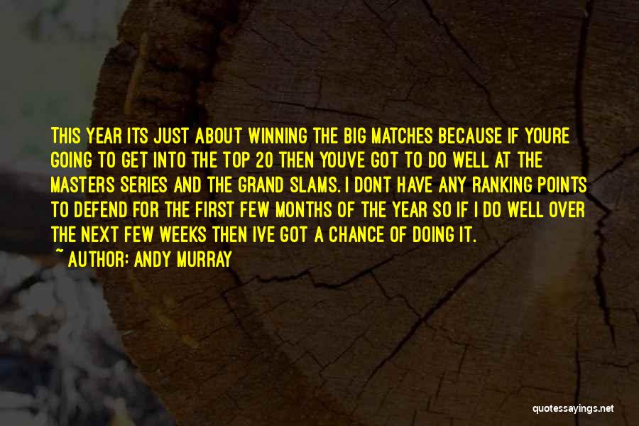 Andy Murray Quotes: This Year Its Just About Winning The Big Matches Because If Youre Going To Get Into The Top 20 Then