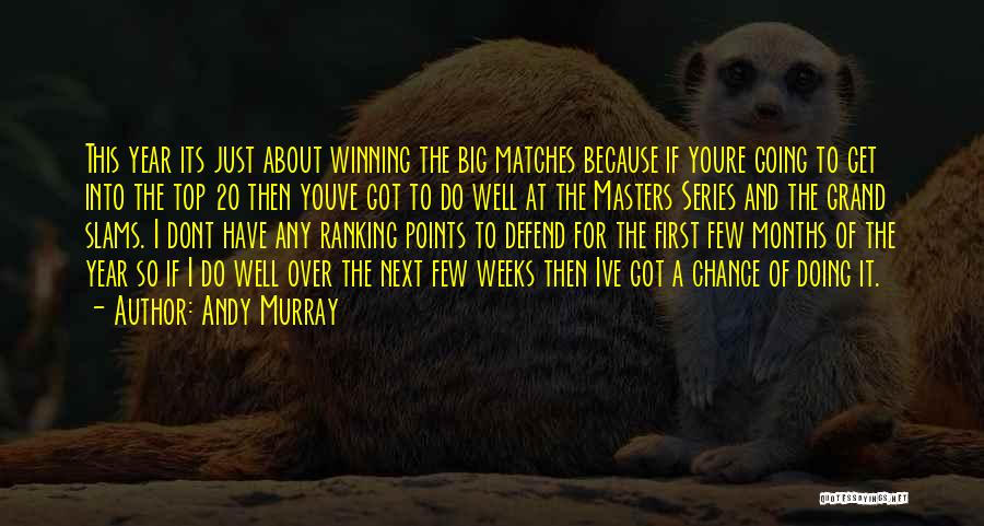 Andy Murray Quotes: This Year Its Just About Winning The Big Matches Because If Youre Going To Get Into The Top 20 Then